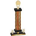 Premium Single Orange Glacier Year Insert Trophy
