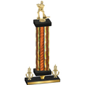 Premium Single Orange Glacier Victory Hockey Trophy