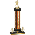 Premium Single Orange Glacier Victory Hockey Trophy