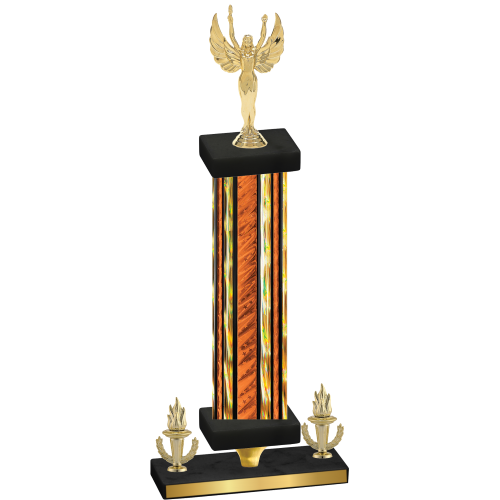 Premium Single Orange Glacier Victory Victory Trophy