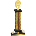 Premium Single Orange Glacier First Place Pickleball Trophy