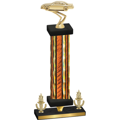 Premium Single Orange Glacier Victory Cars Trophy