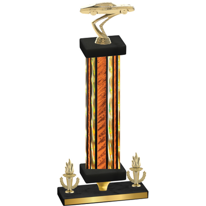 Premium Single Orange Glacier Victory Cars Trophy