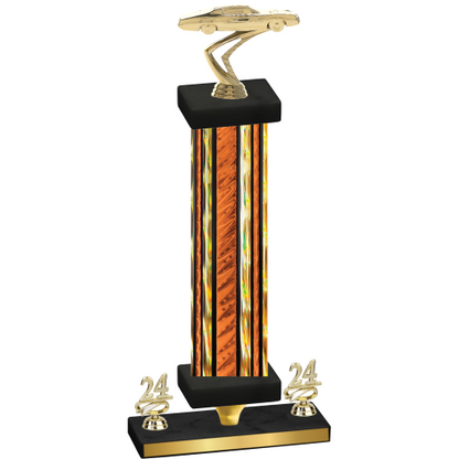 Premium Single Orange Glacier Year Cars Trophy