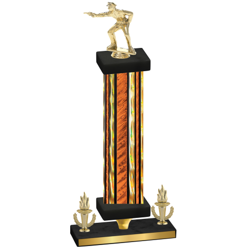 Premium Single Orange Glacier Victory Shooter Trophy