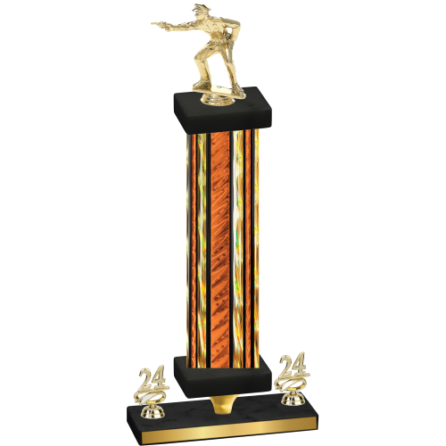 Premium Single Orange Glacier Year Shooter Trophy