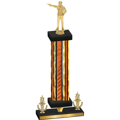 Premium Single Orange Glacier Victory Shooter Trophy