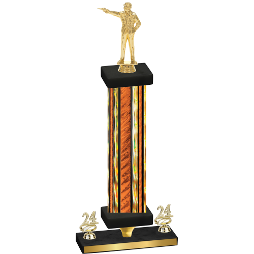 Premium Single Orange Glacier Year Shooter Trophy