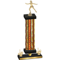 Premium Single Orange Glacier First Place Skater Trophy