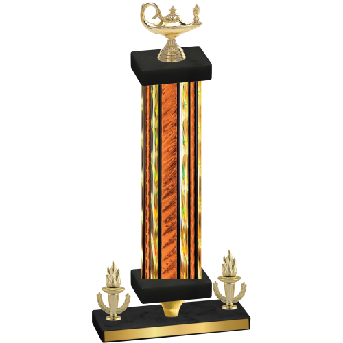 Premium Single Orange Glacier Victory Academics Trophy