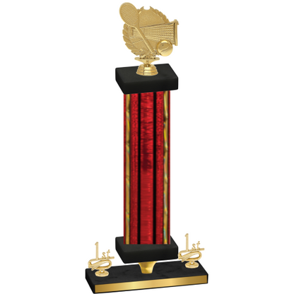 Premium Single Red Glacier First Place Tennis Trophy