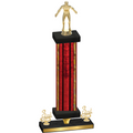 Premium Single Red Glacier Third Place Wrestling Trophy