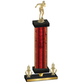 Premium Single Red Glacier Victory Swimming Trophy
