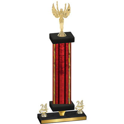 Premium Single Red Glacier Year Victory Trophy