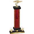 Premium Single Red Glacier First Place Cars Trophy