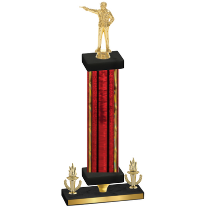 Premium Single Red Glacier Victory Shooter Trophy