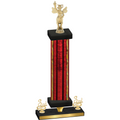 Premium Single Red Glacier Third Place Academics Trophy