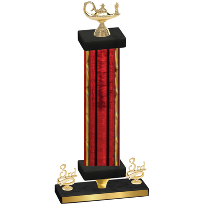 Premium Single Red Glacier Third Place Academics Trophy