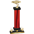 Premium Single Red Carbon Fiber First Place Cars Trophy