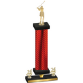 Premium Single Red Carbon Fiber Year Golf Trophy