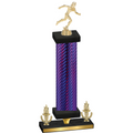 Premium Single Purple Carbon Fiber Victory Running Trophy
