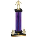 Premium Single Purple Carbon Fiber Victory Wrestling Trophy