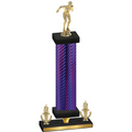 Premium Single Purple Carbon Fiber Victory Swimming Trophy