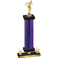Premium Single Purple Carbon Fiber First Place Tennis Trophy