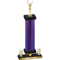 Premium Single Purple Carbon Fiber Year Victory Trophy