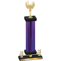 Premium Single Purple Carbon Fiber Year Victory Trophy