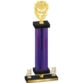 Premium Single Purple Carbon Fiber Year Pickleball Trophy