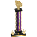 Premium Single Purple Glacier Second Place Tennis Trophy