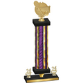 Premium Single Purple Glacier Year Tennis Trophy