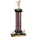 Premium Single Purple Glacier Year Swimming Trophy