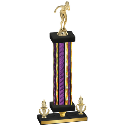 Premium Single Purple Glacier Victory Tennis Trophy