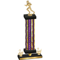 Premium Single Purple Glacier Second Place Football Trophy