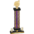 Premium Single Purple Glacier Year Swimming Trophy
