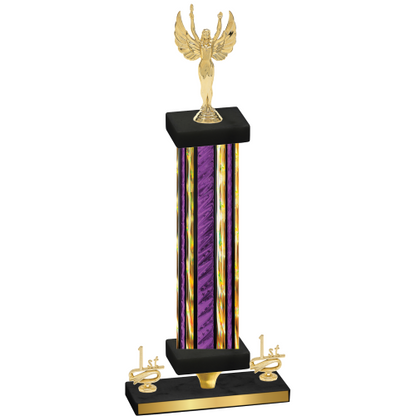 Premium Single Purple Glacier First Place Victory Trophy