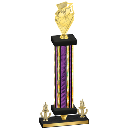 Premium Single Purple Glacier Victory Pickleball Trophy