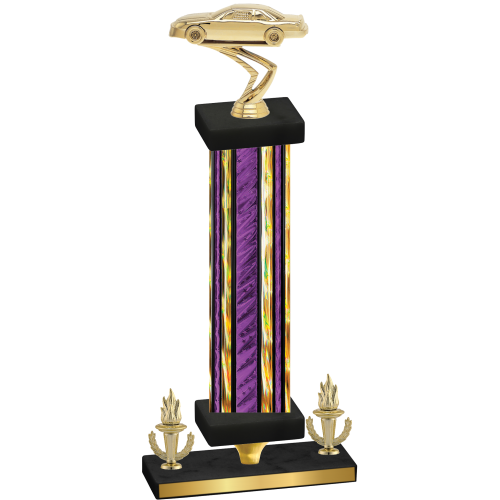 Premium Single Purple Glacier Victory Cars Trophy