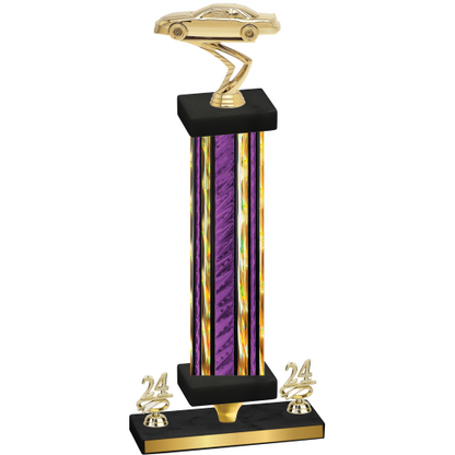 Premium Single Purple Glacier Year Cars Trophy