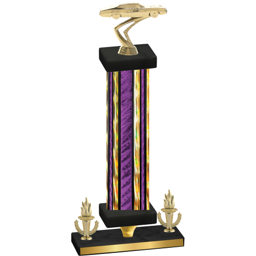 Premium Single Purple Glacier Victory Cars Trophy