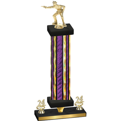 Premium Single Purple Glacier Year Shooter Trophy