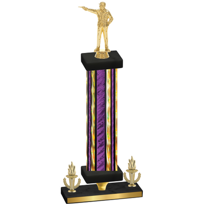 Premium Single Purple Glacier Victory Shooter Trophy