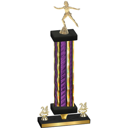 Premium Single Purple Glacier Year Skater Trophy