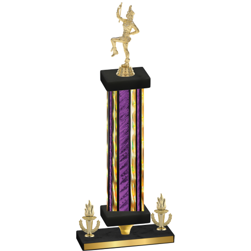 Premium Single Purple Glacier Victory Majorette Trophy