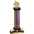 Premium Single Purple Glacier Second Place Baseball Trophy