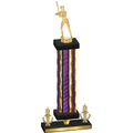 Premium Single Purple Glacier Victory Softball Trophy