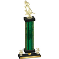 Premium Single Green Glacier Year Football Trophy