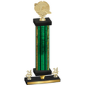 Premium Single Green Glacier Year Running Trophy